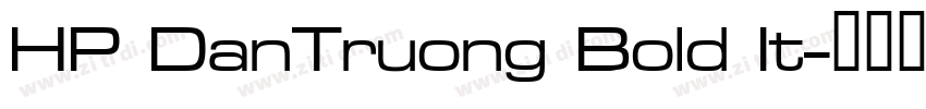 HP DanTruong Bold It字体转换